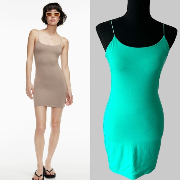 Aritzia Wilfred Free TINY DRESS in Green - Picture 1 of 15